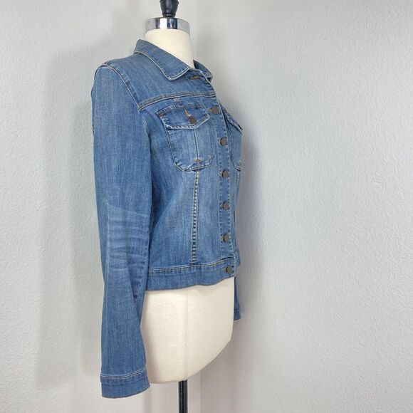 Kut From The Kloth Amelia Denim Crop Jacket Small Grunge Hip Hop Boho Street - Picture 11 of 16